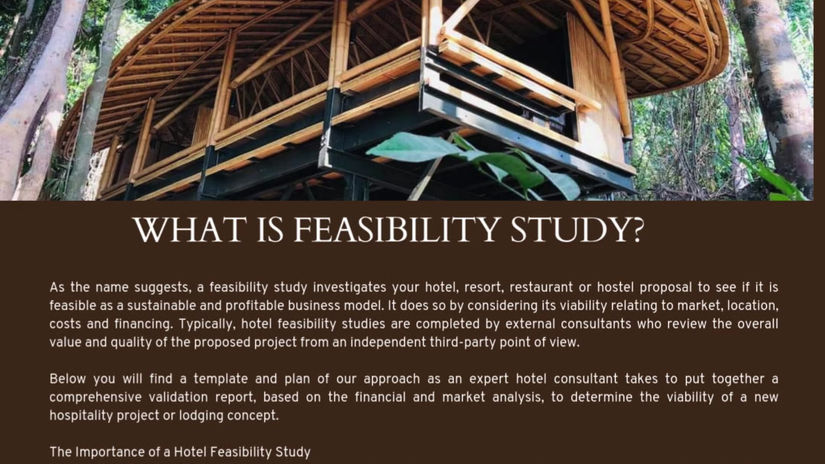 Hotel Project Feasibility Study Proposal (Instagram Post)